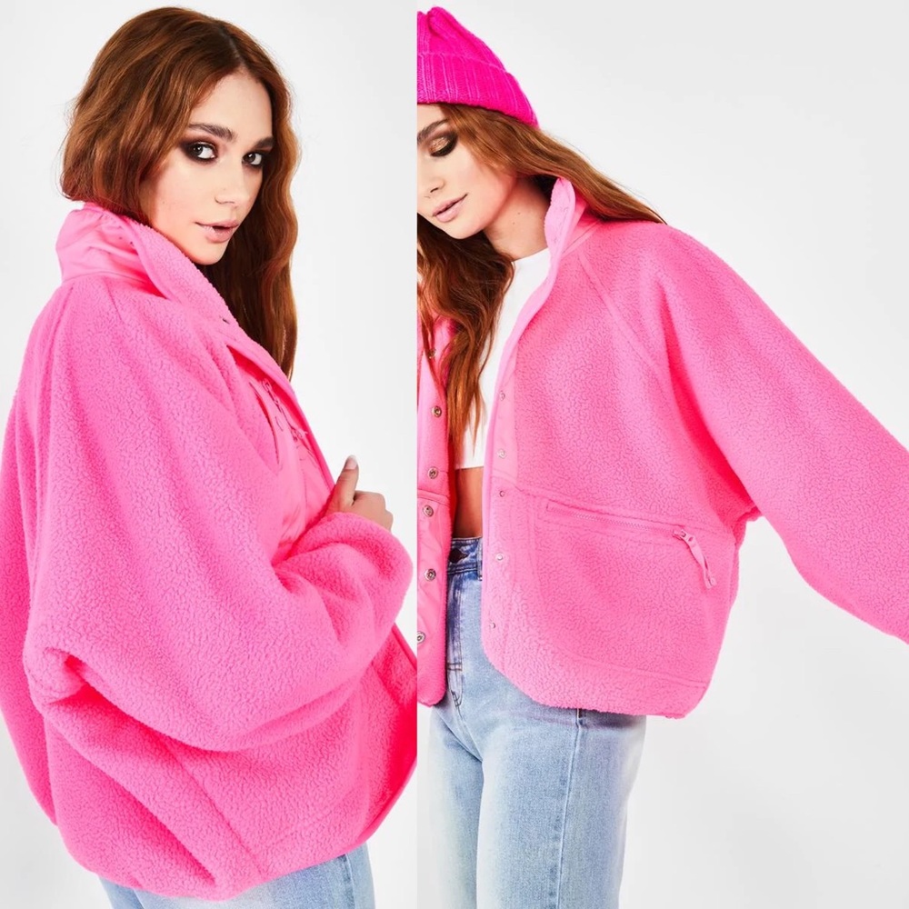 Free People Movement Hit the Slopes Pink Jacket XS